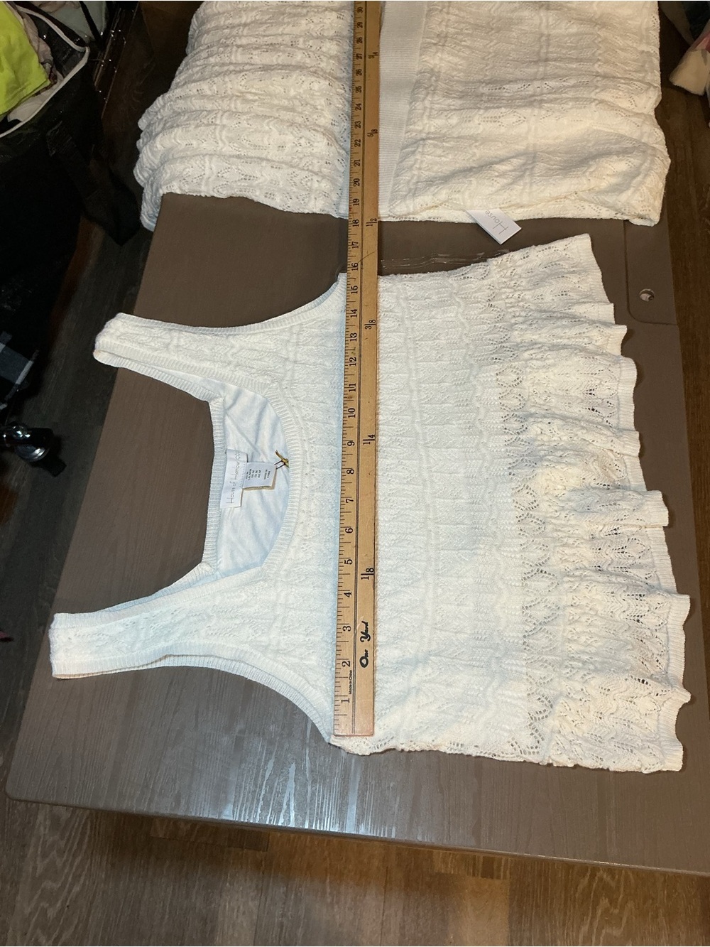 Ivory Crochet Two-Piece Maxi set - Picture 8 of 10